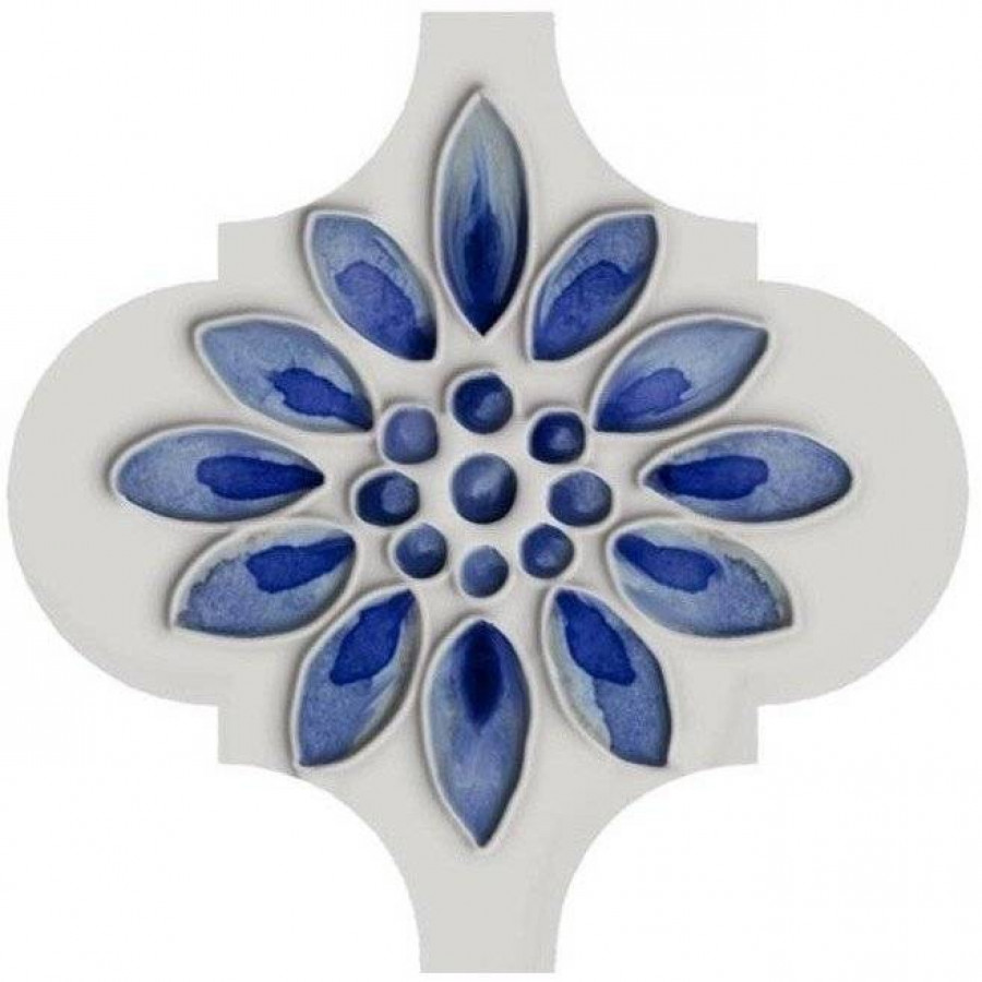 Декор 7x7 9мм Арабески Майолика VT/A320/65000 глянцевая белый Kerama Marazzi