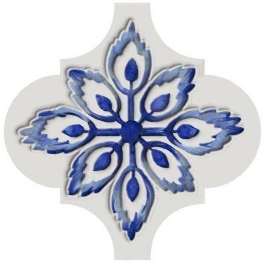 Декор 7x7 9мм Арабески Майолика VT/A319/65000 глянцевая белый Kerama Marazzi