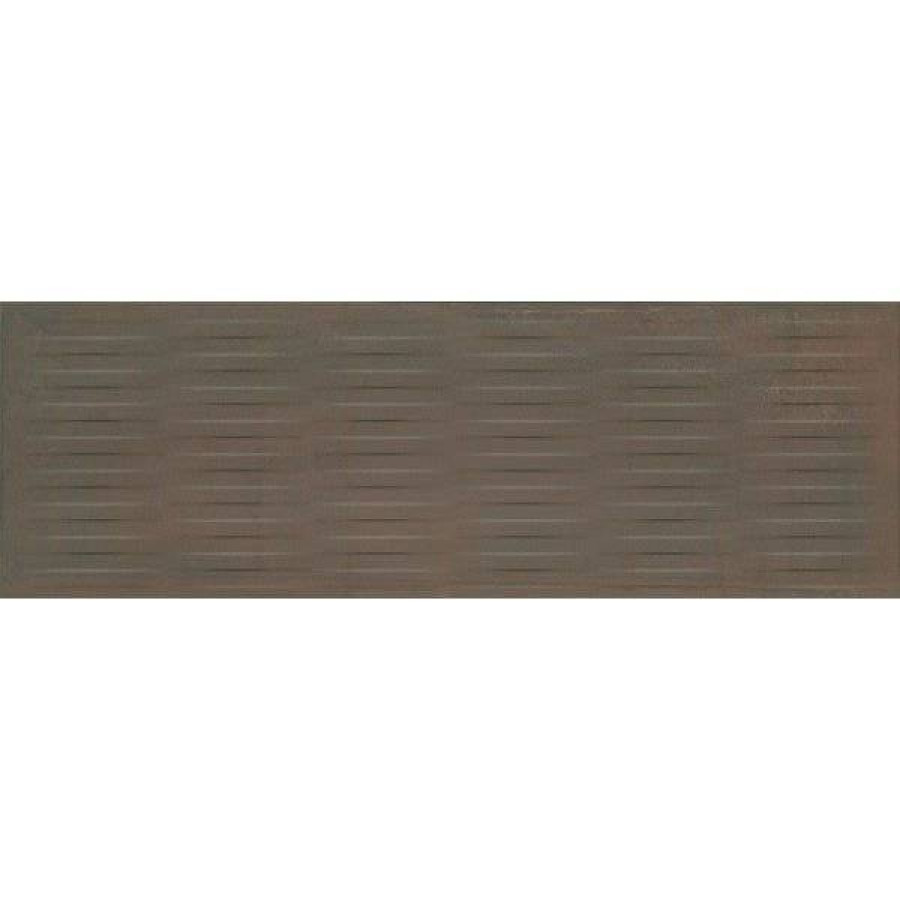 Керамическая плитка 90x30 12.2мм Раваль 13070R Коричневый Структура Обрезной матовая коричневый Kerama Marazzi