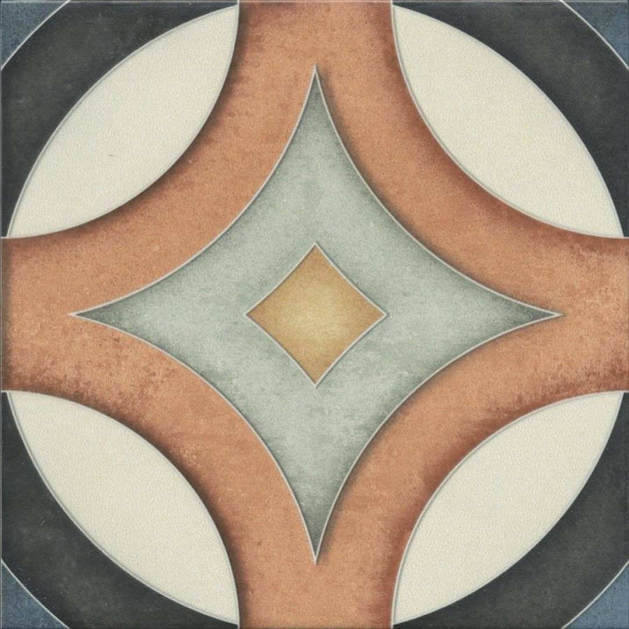 Декор 20x20 6.9мм Фантазия HGD\A557\5009 3 Матовый матовая оранжевый Kerama Marazzi