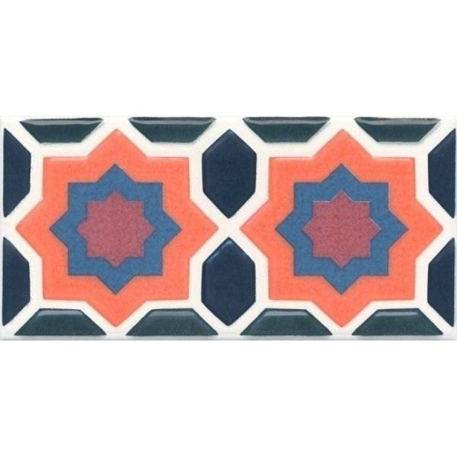 Декор 15x7 9мм Алькасар HGD/A325/16000 глянцевая черный Kerama Marazzi