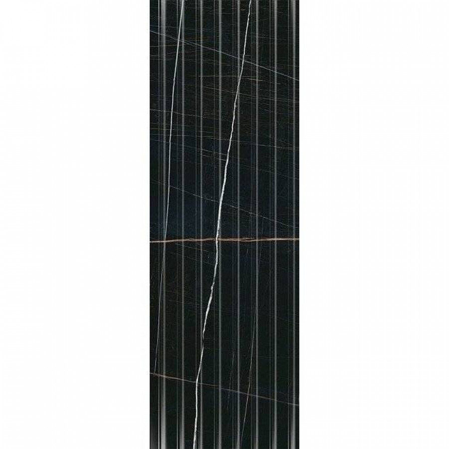 Керамическая плитка 120x40 12мм Греппи 14035R глянцевая черный Kerama Marazzi