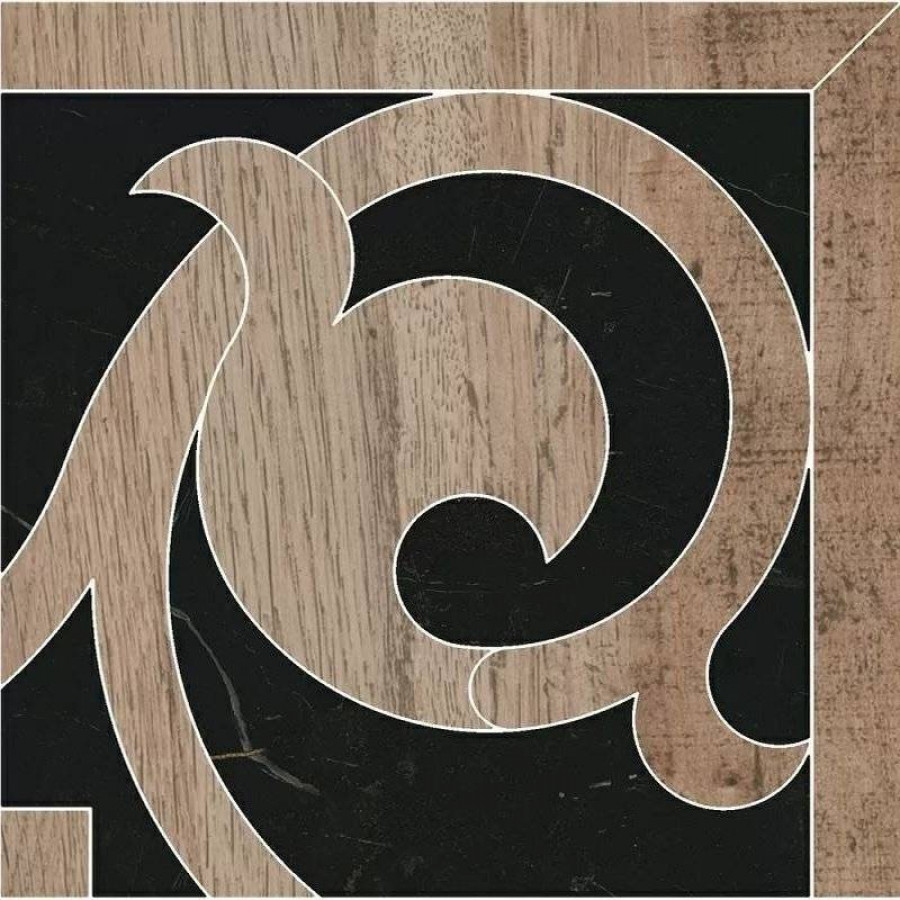 Угол 16x16 9мм Греппи ID119T Наборный лаппатированная коричневый Kerama Marazzi