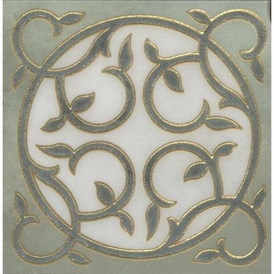 Вставка 15x15 9мм Джардини OS/A90/SG1609L лаппатированная зеленый Kerama Marazzi