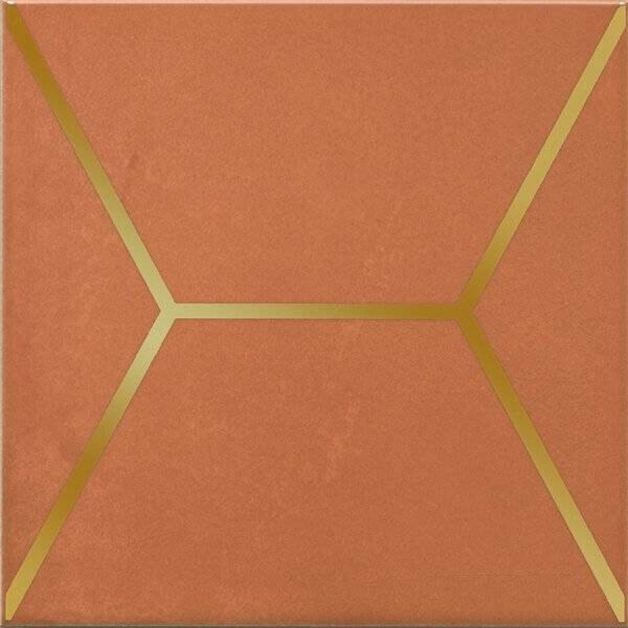 Декор 15x15 6.9мм Витраж OP/D181/17066 глянцевая оранжевый Kerama Marazzi