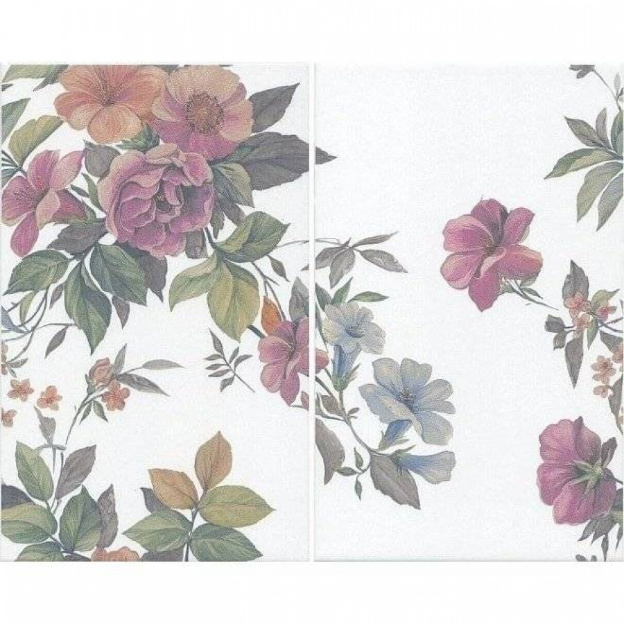 Панно 50x40 8мм Ломбардиа VT/A162/2x/6397 матовая белый Kerama Marazzi