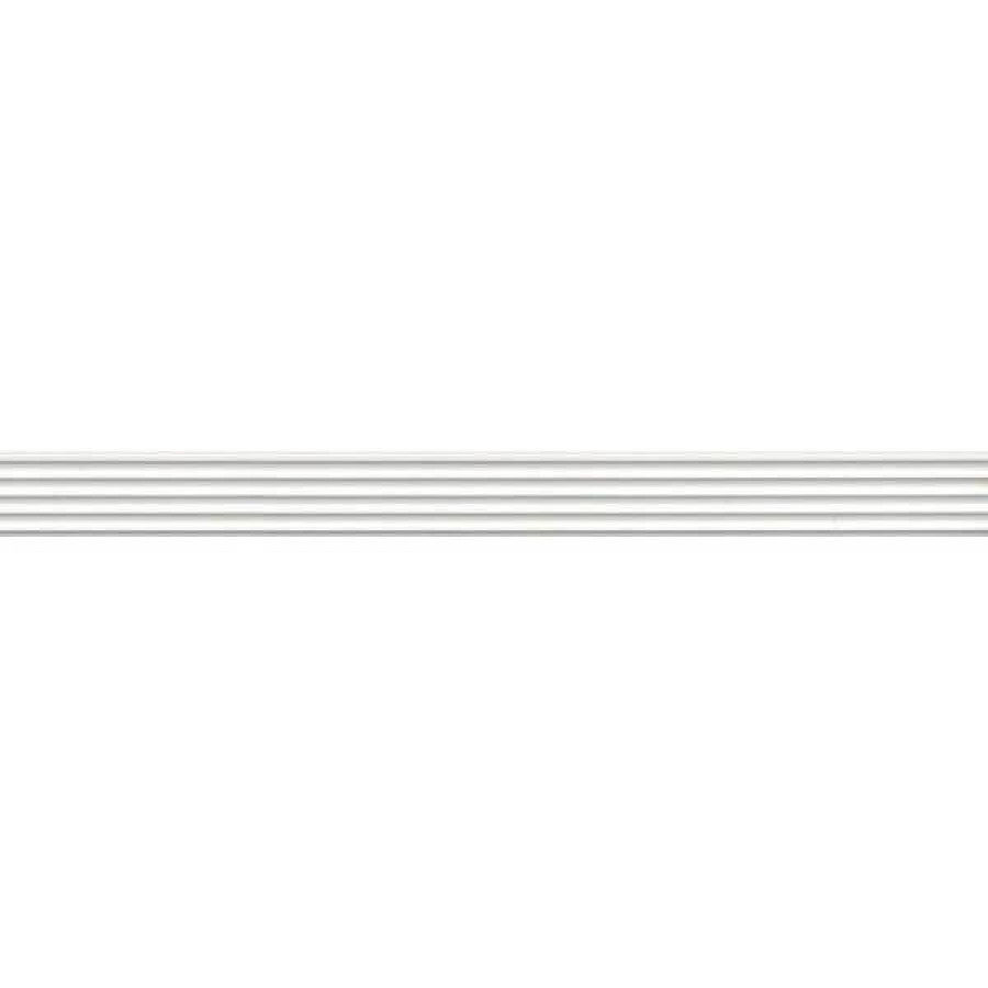 Бордюр 40x3 9мм Спига LSA015 матовая белый Kerama Marazzi