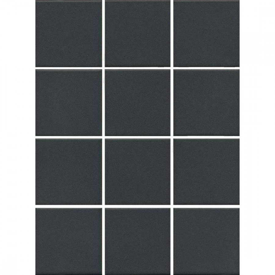 Керамогранит 10x10 7мм Агуста 1333 Черный (из 12 частей) матовая черный Kerama Marazzi