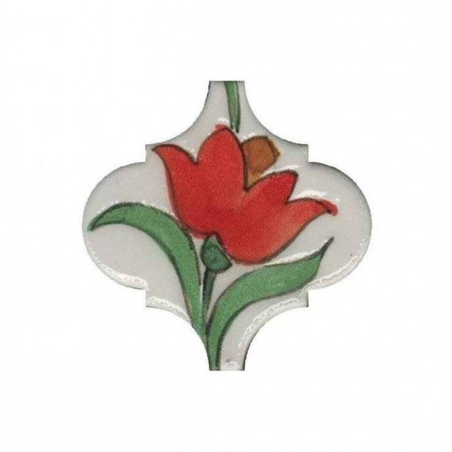 Декор 7x7 7мм Авейру VT\A312\65000 4 глянцевая красный Kerama Marazzi