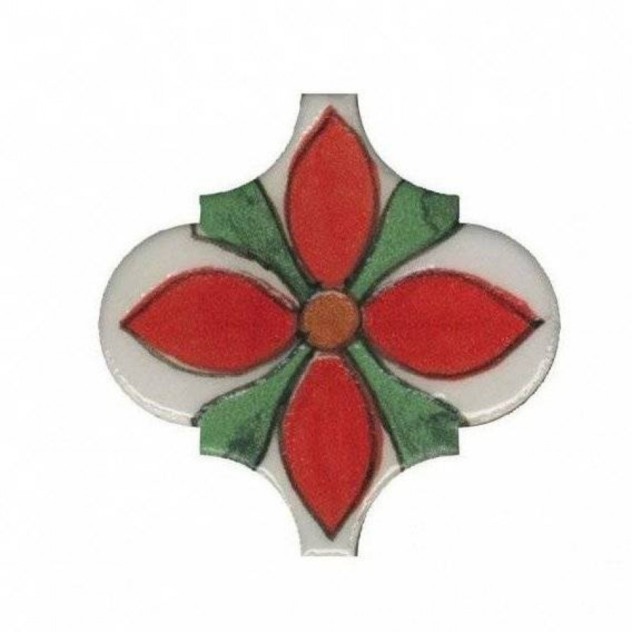 Декор 7x7 7мм Авейру VT\A314\65000 6 глянцевая красный Kerama Marazzi