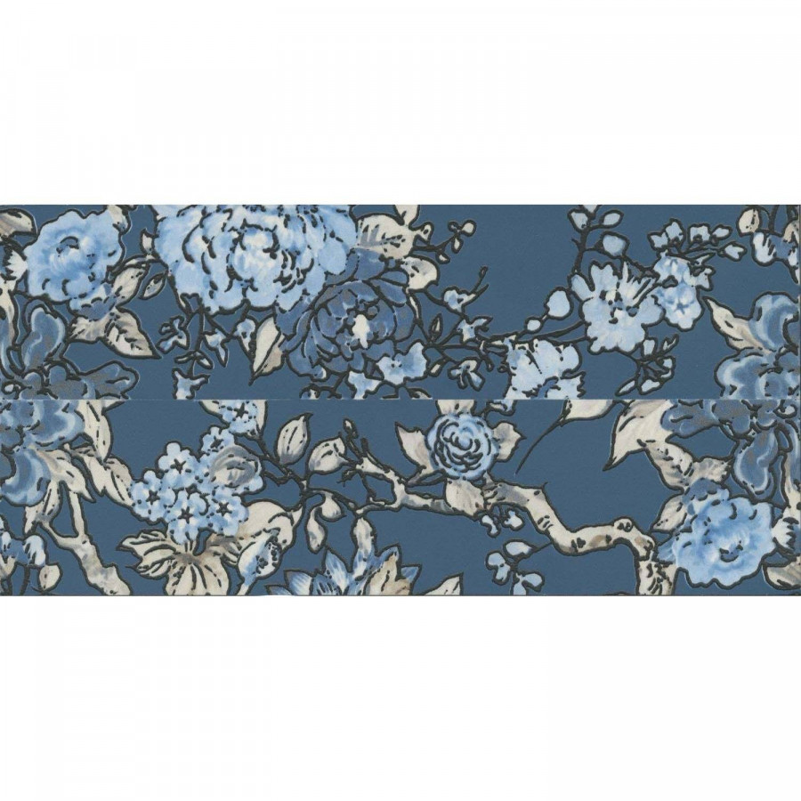 Бордюр 30x7 9мм Жардим VT\C491\11037R 3 Обрезной матовая синий Kerama Marazzi