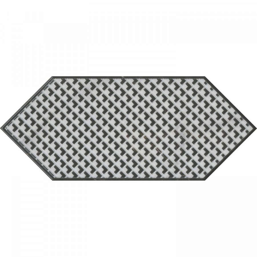 Декор 34x14 6.9мм Келуш HGD\A482\35006 3 Черно-Белый глянцевая белый Kerama Marazzi