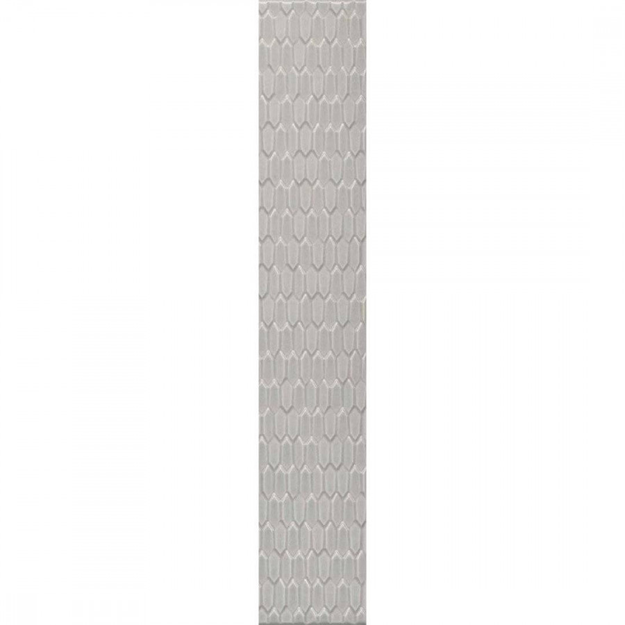 Бордюр 40x7 9мм Левада LSB002 Серый Светлый глянцевая серый Kerama Marazzi