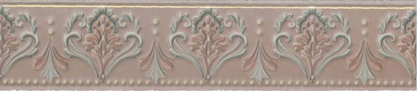 Бордюр 25x6 9мм Фару VT\B292\12000R розовый обрезной матовая коричневый Kerama Marazzi