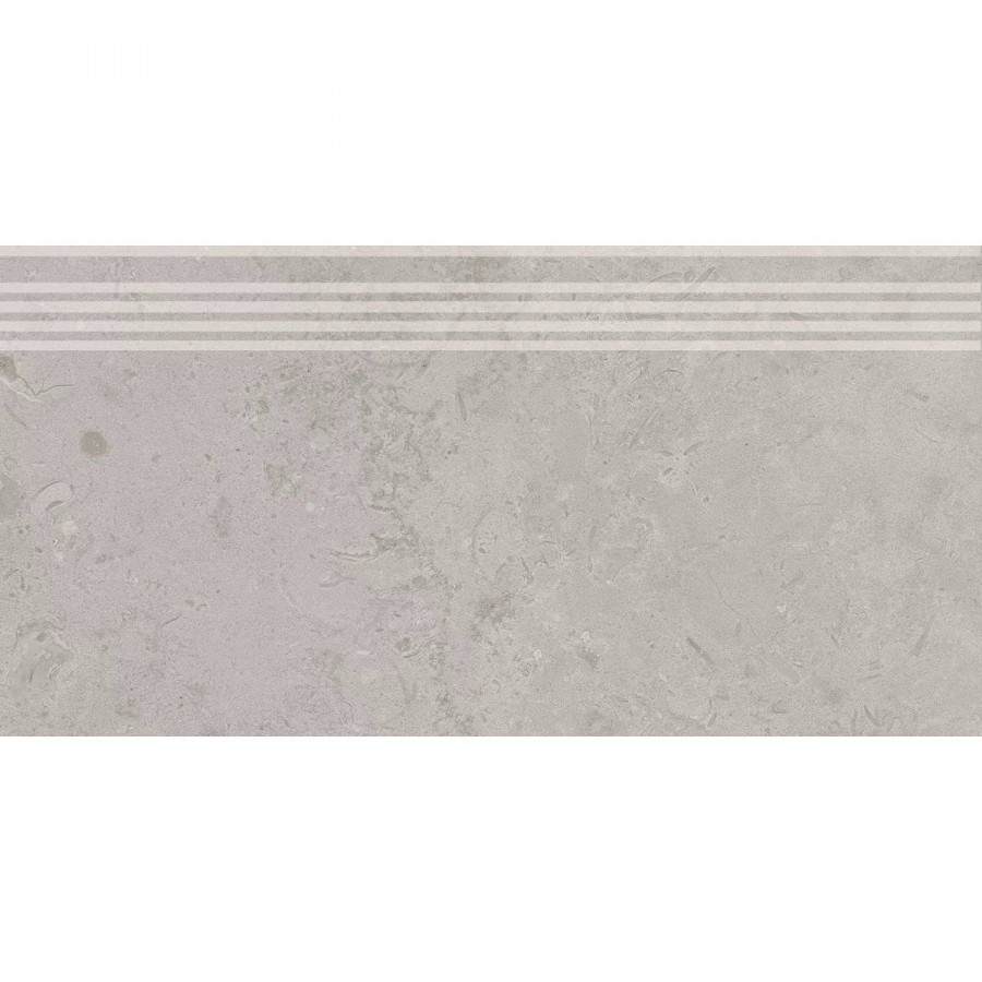 Ступень 60x30 9мм Про Лаймстоун DD205220R/GR Серый Натуральный Обрезной матовая серый Kerama Marazzi