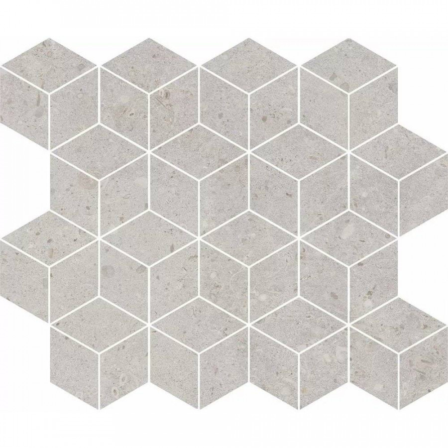 Мозаика 45x38 10мм Риккарди T017/14053 Мозаичный Серый Светлый Матовый матовая серый Kerama Marazzi