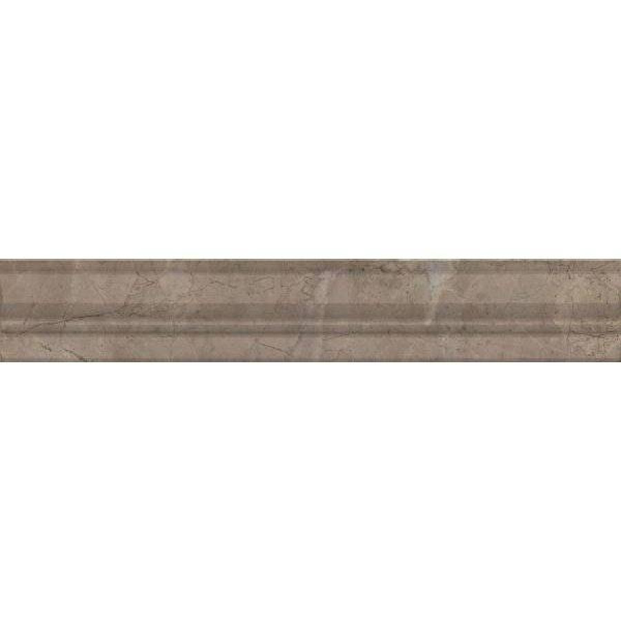 Бордюр 30x5 19мм Серенада BLC033R Бежевый Темный Глянцевый Обрезной глянцевая коричневый Kerama Marazzi