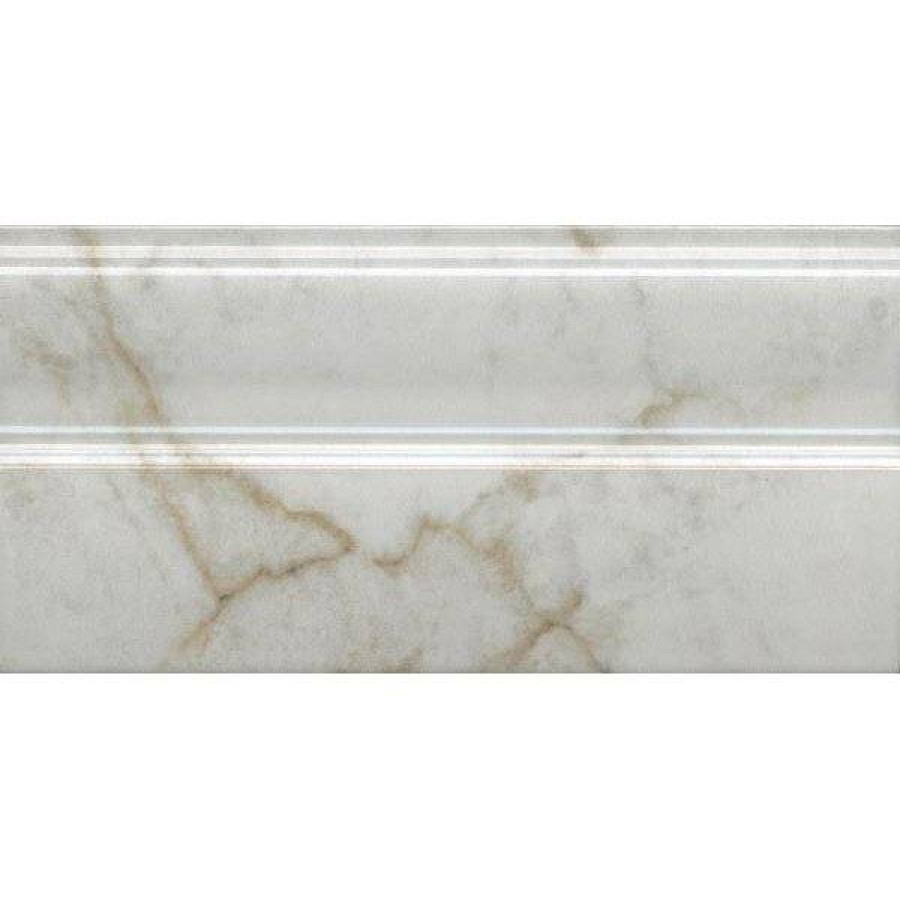 Плинтус 30x15 17мм Серенада FMA030R Белый Глянцевый Обрезной глянцевая белый Kerama Marazzi