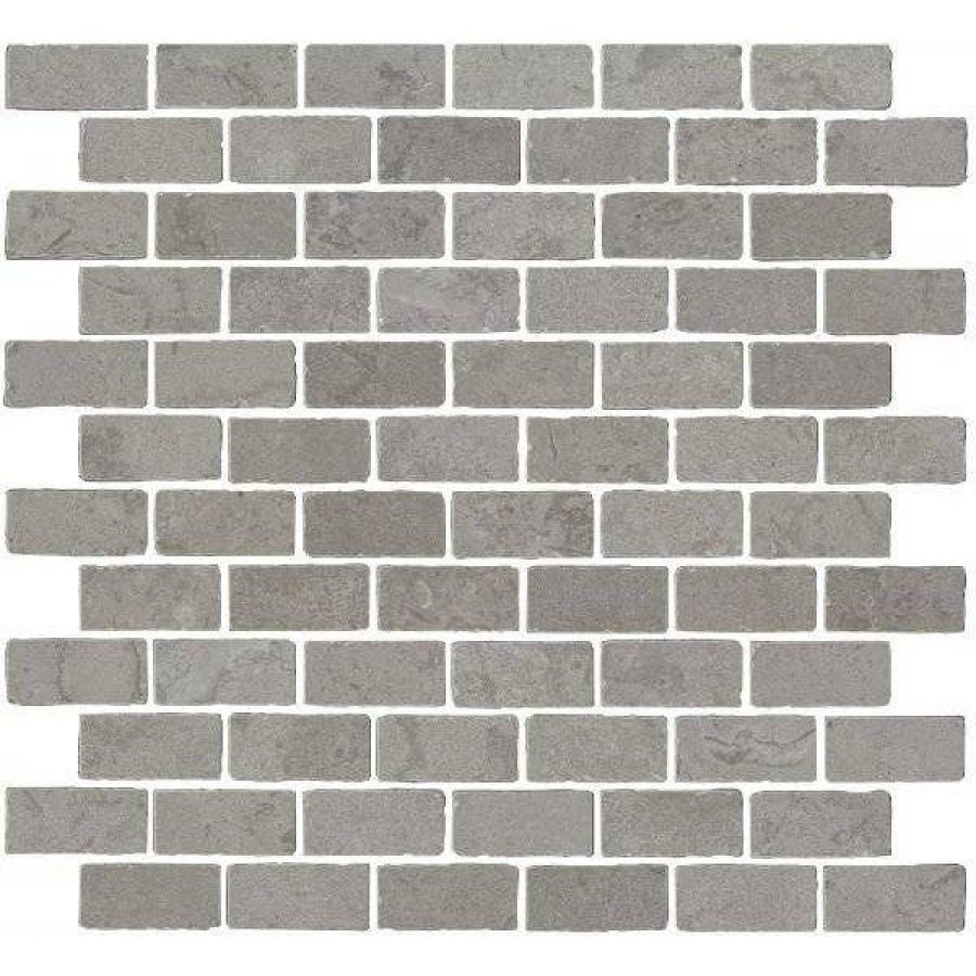 Мозаика 32x30 9мм Про Лаймстоун Антика MBD009 Серый Матовый матовая серый Kerama Marazzi