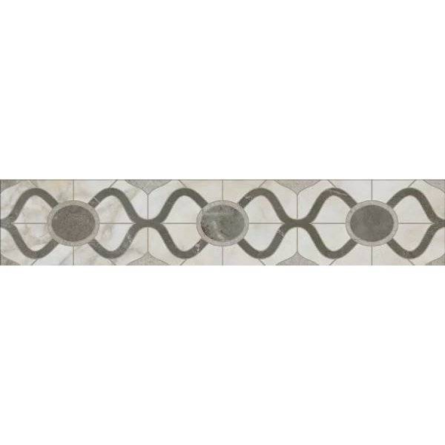 Бордюр 40x8 8мм Кантата OS/A306/SG1609N Матовый матовая серый Kerama Marazzi