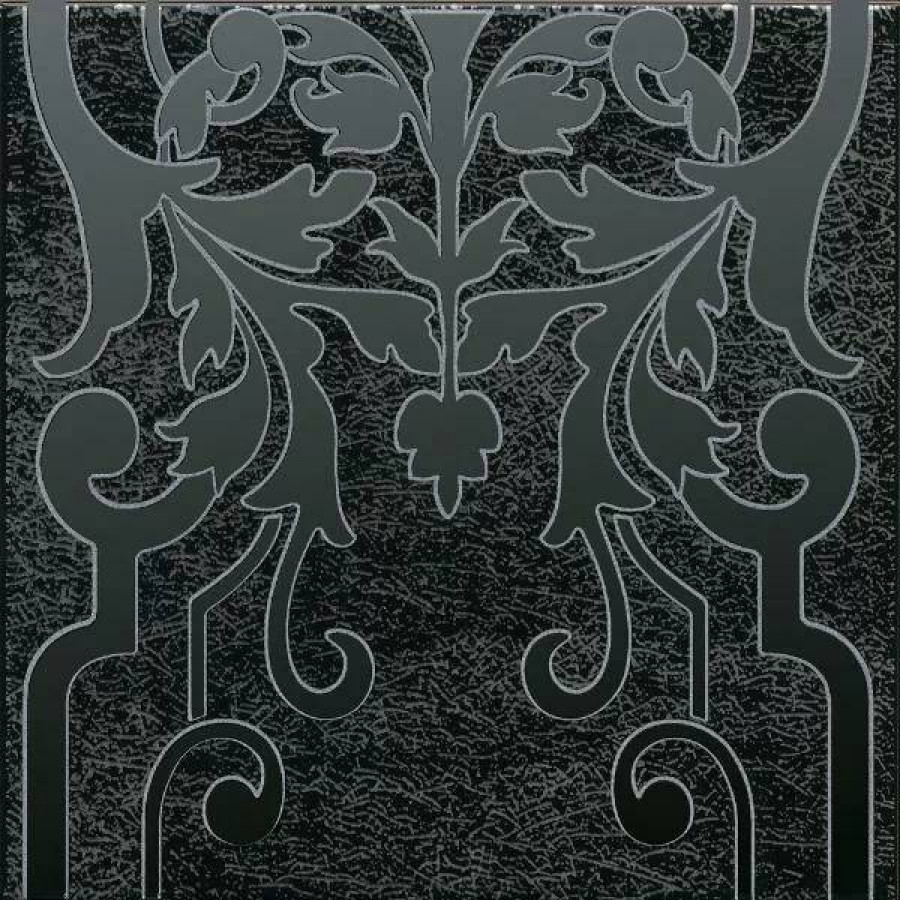 Декор 20x20 6.9мм Барберино HGD/B566/5292 2 Черный Глянцевый глянцевая черный Kerama Marazzi