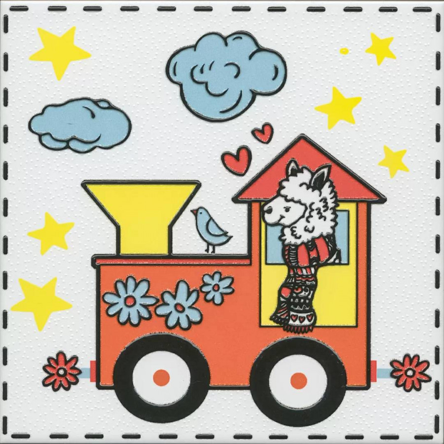 Декор 20x20 7мм Альпаки OP\A221\5009 1 сатинированная красный Kerama Marazzi