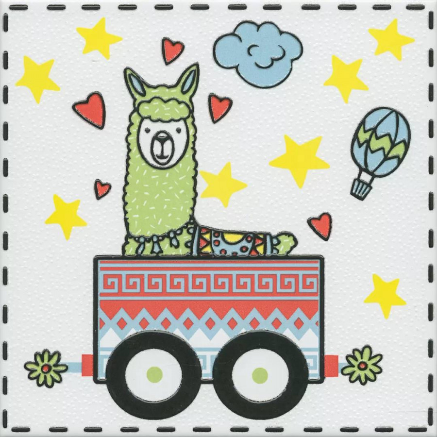 Декор 20x20 6.9мм Альпаки OP/A225/5009 5 сатинированная зеленый Kerama Marazzi