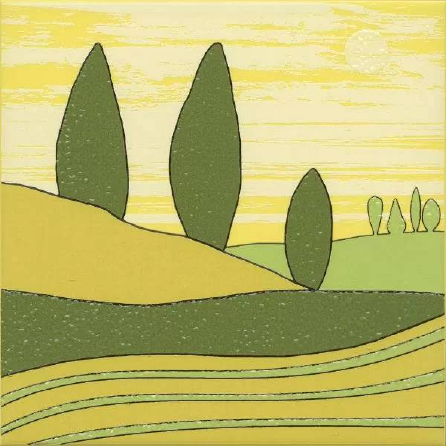 Декор 20x20 6.9мм Бардини VT/A558/5109 6 сатинированная зеленый Kerama Marazzi