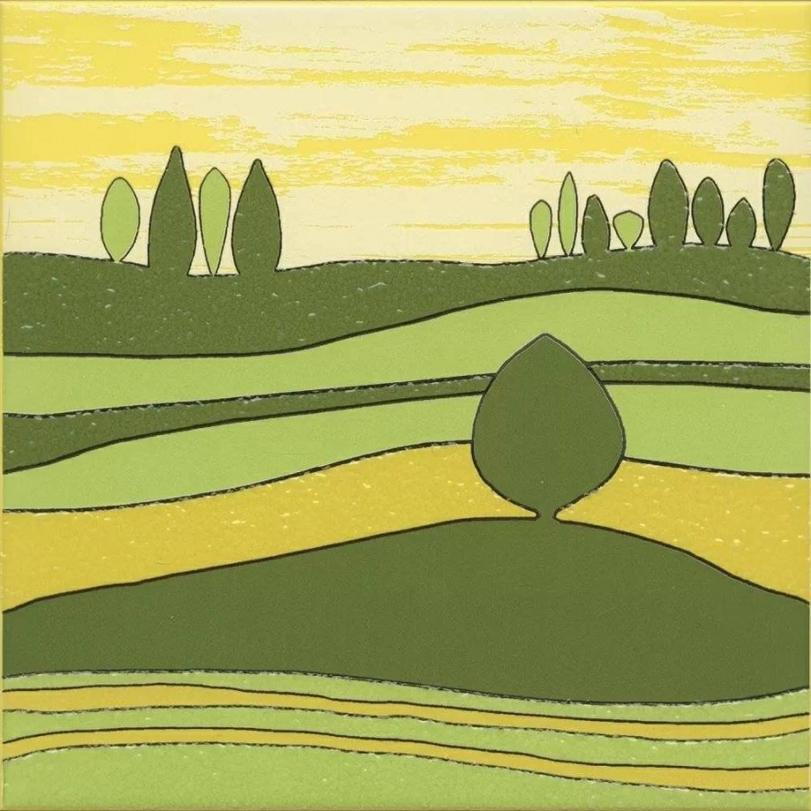 Декор 20x20 6.9мм Бардини VT/A557/5109 5 сатинированная зеленый Kerama Marazzi