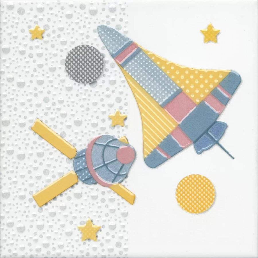 Декор 20x20 6.9мм Бон Вояж VT/A371/5009 Шаттл сатинированная белый Kerama Marazzi