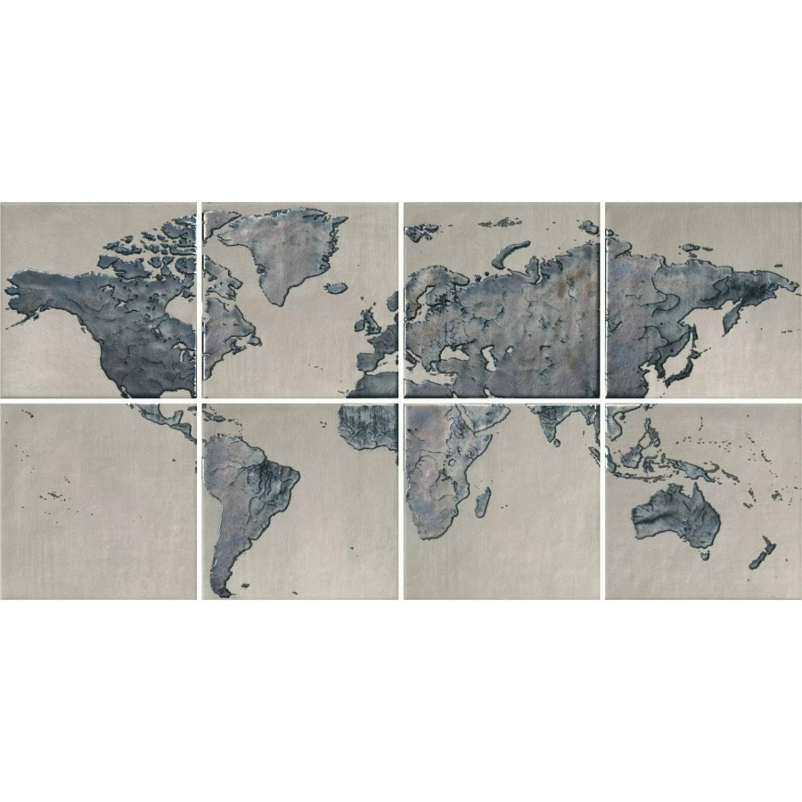 Панно 80x40 6.9мм Вокруг Света OS/A249/8x/5285 (к-т 8 шт) сатинированная бежевый Kerama Marazzi