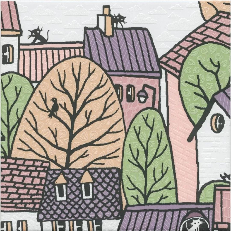 Декор 20x20 6.9мм Городок OS/A222/5009 1 Матовый сатинированная белый Kerama Marazzi