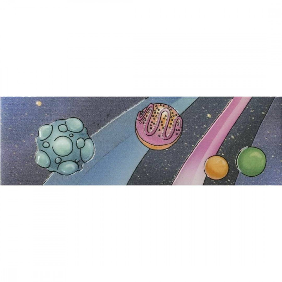 Бордюр 20x6 6.9мм Космос DC/A38/5009 сатинированная фиолетовый Kerama Marazzi