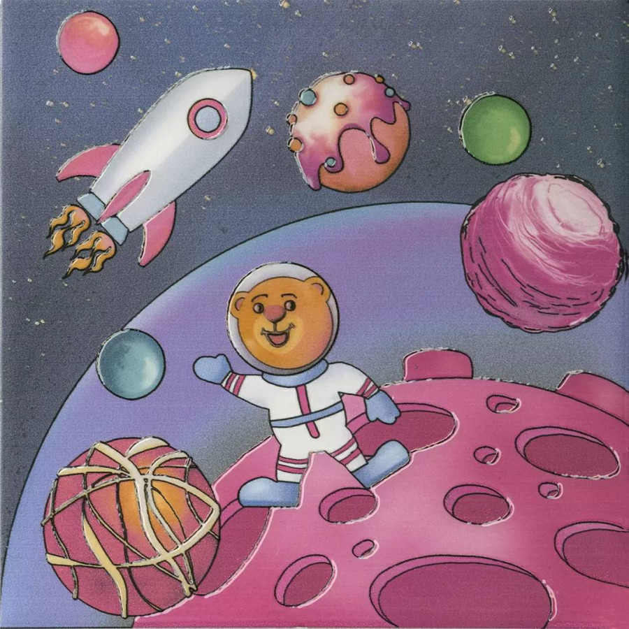 Декор 20x20 6.9мм Космос VT/A383/5009 5 сатинированная розовый Kerama Marazzi