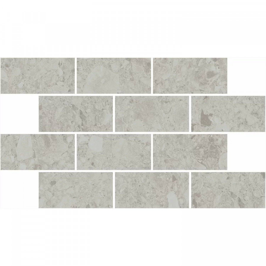 Мозаика 35x20 9мм Чеппо ди Гре DD605820/MM Мозаичный Серый Светлый Матовый Обрезной матовая серый Kerama Marazzi