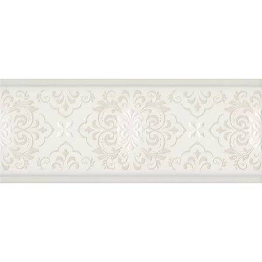 Бордюр 30x12 13мм Флориан BDA033R Матовый Обрезной матовая белый Kerama Marazzi