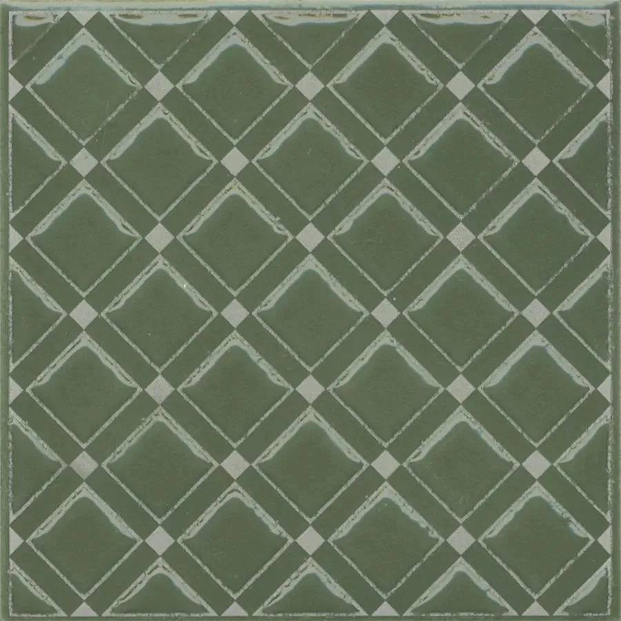 Декор 10x10 7мм Бахия KMD3STA015GN 1 Зеленый Глянцевый глянцевая зеленый Kerama Marazzi