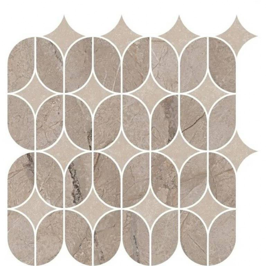 Декор 33x30 9мм Ифран KMD2HID014BR Наборный Бежевый Светлый Глянцевый Обрезной глянцевая бежевый Kerama Marazzi