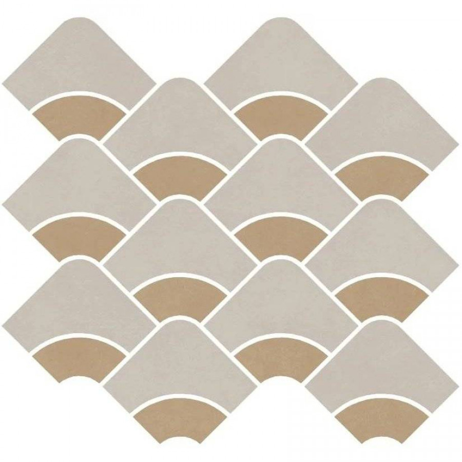 Декор 30x28 9мм Таделакт KMD2HID009BR Наборный Бежевый Светлый Желтый Матовый Обрезной матовая бежевый Kerama Marazzi