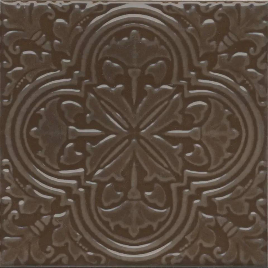 Декор 15x15 7.7мм Фес KMD3STA005BN Коричневый Глянцевый глянцевая коричневый Kerama Marazzi