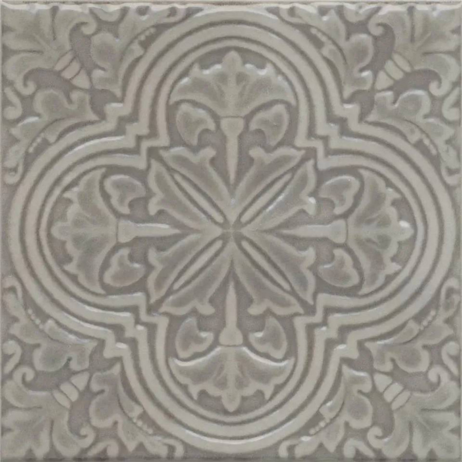 Декор 15x15 7.7мм Фес KMD3STA006BN Серый Глянцевый глянцевая серый Kerama Marazzi