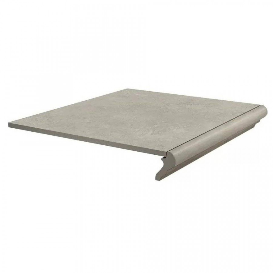 Ступень 40x34 8мм Хадду KM4040G0011NGTF Фронтальная Серый Светлый Матовый матовая серый Kerama Marazzi