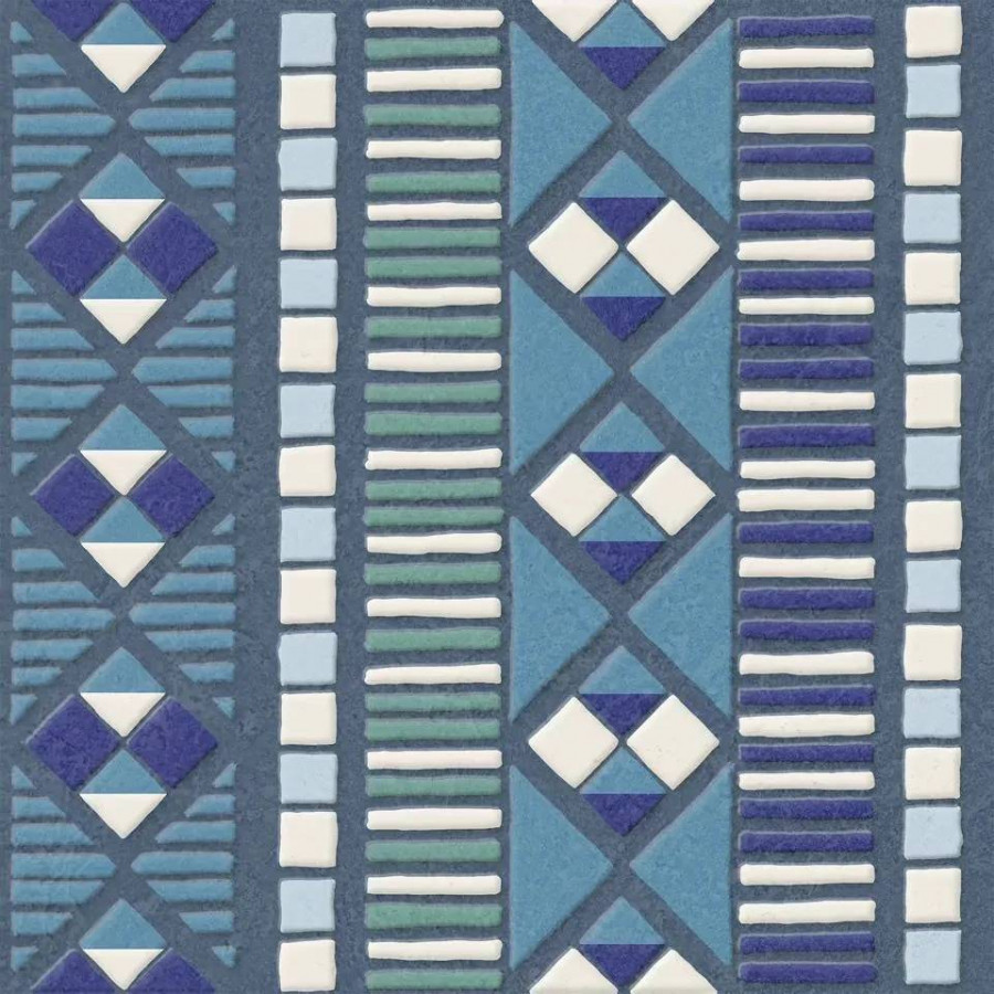 Декор 20x20 6.9мм Шавен KMD3STA009BN 3 Матовый матовая синий Kerama Marazzi