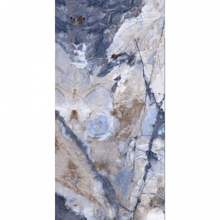 Керамогранит 120x60 9мм Bergamo HG2006-A Blue High Gloss глянцевая голубой Arcadia Ceramica