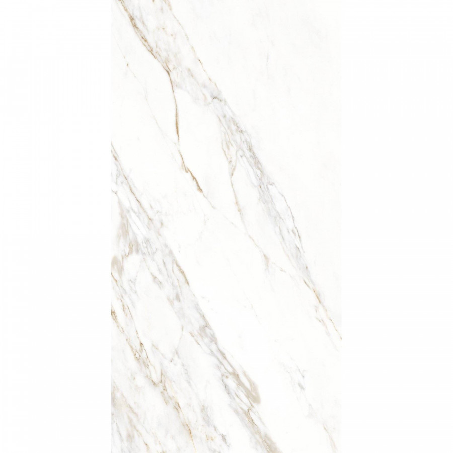 Керамогранит 160x80 9мм Enfold Statuario CZ-GL03-B GL глянцевая белый Arcadia Ceramica