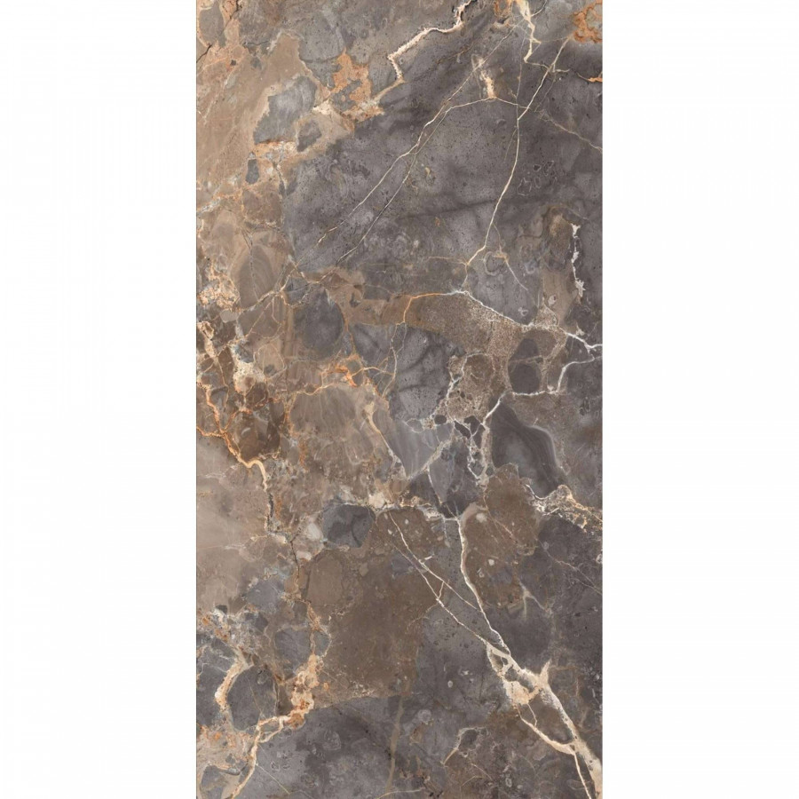 Керамогранит 120x60 9мм Imperial Nero FP1005-A Full Polished глянцевая коричневый Arcadia Ceramica