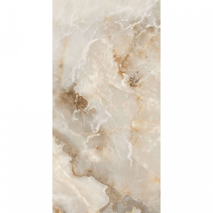 Керамогранит 120x60 9мм Invisible Onyx FP1004-A Full Polished глянцевая бежевый Arcadia Ceramica