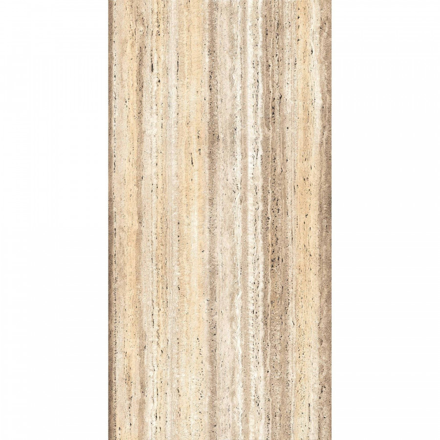 Керамогранит 120x60 8мм Rock Travertino SH1008-G Beige Shape Glue Art матовая бежевый Arcadia Ceramica