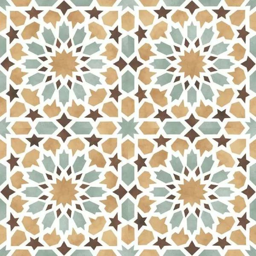 Керамическая плитка 45x45 8мм Tanger Yellow матовая голубой Kerlife