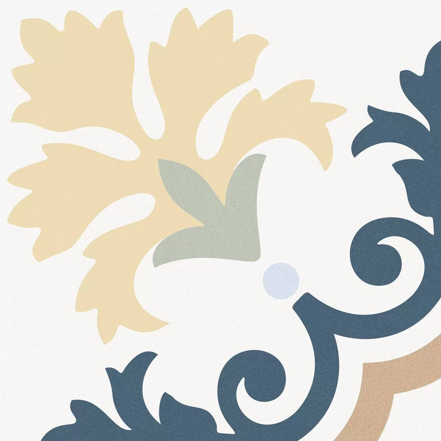 Керамогранит 25x25 8.5мм Valencia Huerta матовая желтый Keros Ceramica